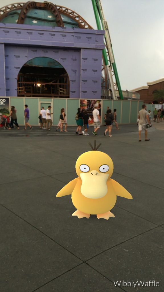 Psyduck at Planet Hollywood Construction