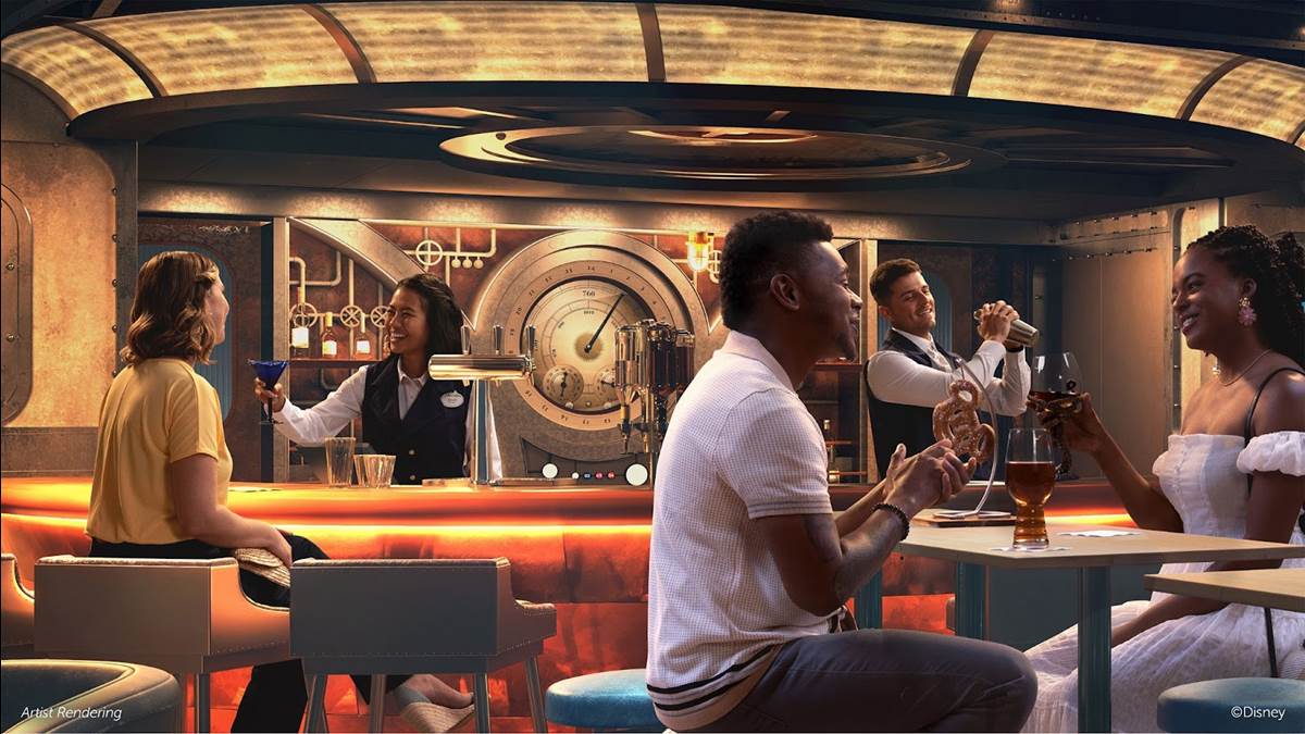 Periscope Pub on the Disney Treasure