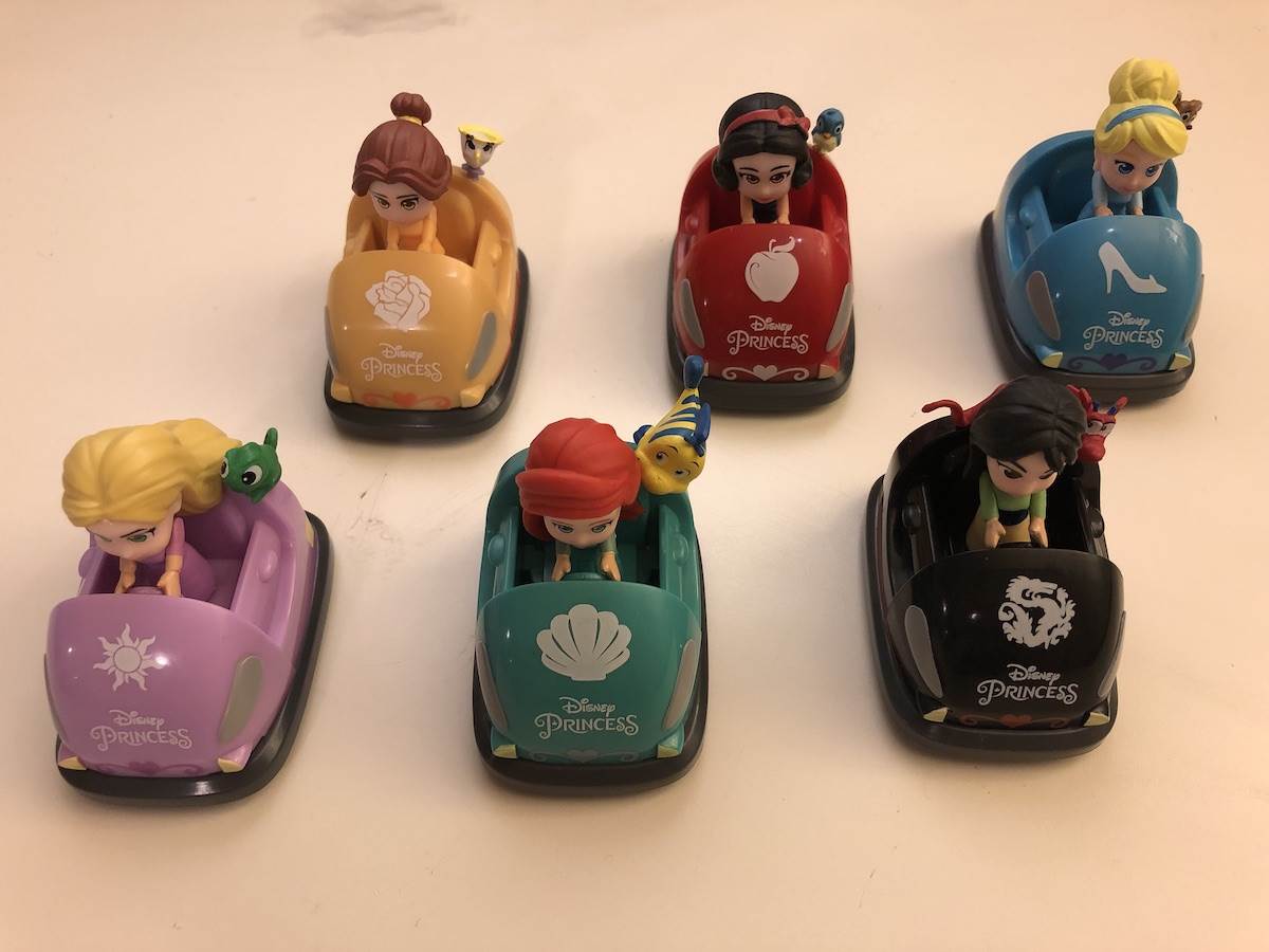 Front of the cars have a Princess icon